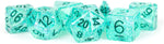 16mm Resin Flash Dice Poly Set: Teal (7)