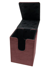 Alcove Tower Flip Deck Box: Suede Collection - Ruby