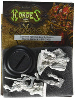 Hordes: Skorne Supreme Aptimus Zaal and Kovaas Warlock and Solo (White Metal)