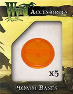 Wyrd Accessories Orange Translucent Bases 40mm