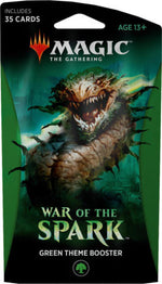 Magic the Gathering CCG: War of the Spark Green Theme Booster