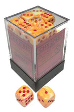 Dice Menagerie 10:12mm D6 Festive Sunburst/Red (36)