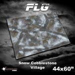 FLG Mats: Snow Cobblestone Village 44" x 60"