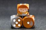 Empire Games Dice D6 Gemini Copper-Steel/White