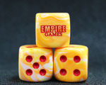Empire Games Dice D6 Festive Sunburst/red