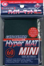 KMC 60ct Hyper Matte Black Mini Sleeves