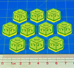 Litko Reroll Ones and Twos Tokens Fluorescent Yellow
