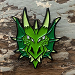 Soft Enamel "Green Dragon" pin (Green)