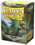Dragon Shields: (100) Matte Olive