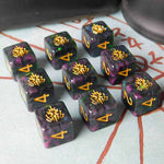 Elder Dice: Crest of Dagon D6 Tube - Glass and Wax