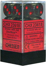 Translucent: 16mm D6 Smoke/Red (12)
