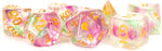 Unicorn Resin Poly Dice Set: Celestial Blossom (7)