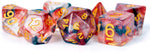 Unicorn Resin 16mm Polyhedral Dice Set: Phoenix Ash (7)