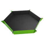 Gamegenic Magnetic Dice Tray Hexagonal Black/Green