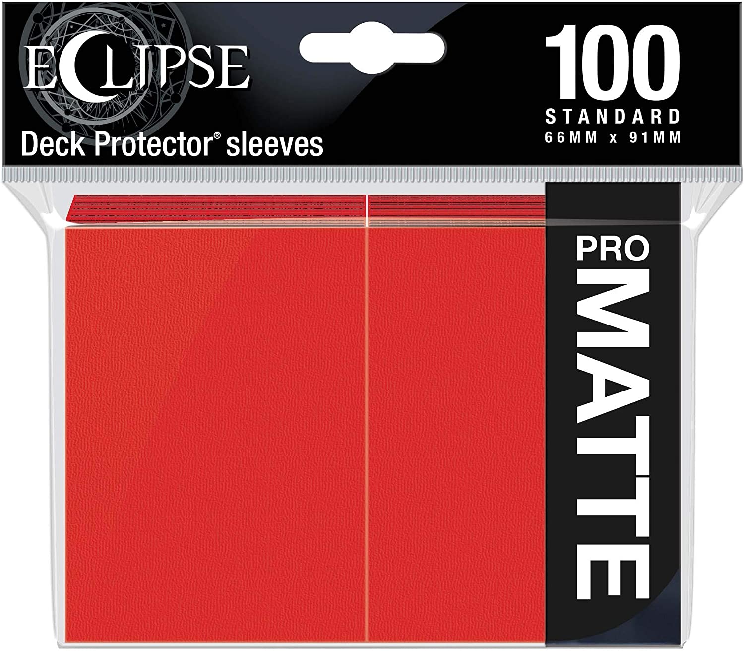 Eclipse Matte Standard Sleeves: Apple Red (100)