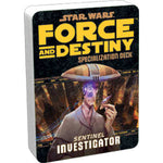 Star Wars RPG: Force and Destiny - Investigator Specialization Deck
