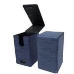 Alcove Tower Flip Deck Box: Suede Collection - Sapphire