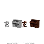 WizKids Deep Cuts Unpainted Miniatures: Desk & Chair