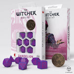 The Witcher Dice Set: Dandelion - Conqueros of Hearts (7 + coin)