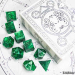 Elder Dice: Brand of Cthulhu Polyhedral Set: Drowned Green - Raw