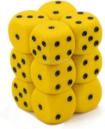Opaque: 16mm D6 Yellow/Black (12)