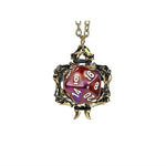 Dice Holder Jewelry: Bones Pendant D20 - Gold Finish
