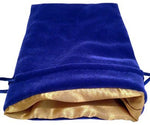 Dice Bag: 4x6: Velvet/Satin: BU/GD