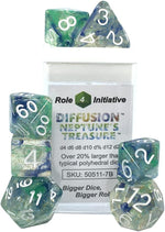 Polyhedral Dice: Diffusion Neptune's Treasure - Set of 15