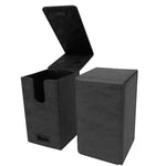 Alcove Tower Flip Deck Box: Suede Collection - Jet