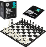 Best Chess Set Ever: Black/White With Single Sided Board