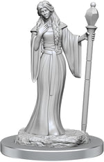 Critical Role Unpainted Miniatures: W03 Human Wizard Female & Halfling Holy Warrior Female