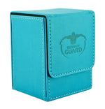 Flip Deck Case Leatherette Standard Size Blue (100+)