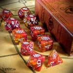 Elder Dice: Eye of Chaos 10 Dice Polyhedral Set - Glass & Wax