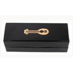 Role4Initiative: Faux Leather Dice Box and Rolling Tray with Gold Foil Bard Logo