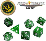 Power Rangers RPG: Game Dice Set - Green (7+coin)