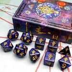 Elder's Dice: Seer's Eye 10 Dice Polyhedral Set - Glass and Wax