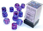 Nebula: 16mm d6 Nocturnal/blue Luminary Dice Block (12 dice)