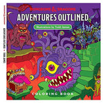 Dungeons and Dragons Adventures Outlined Coloring Book