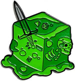 Soft Enamel "Gelatinous Cube" Pin (Pink)