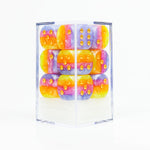 D6 Dice Set (12): 16mm Tahitian Sunset