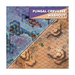 BattleTech: Battle Mat - Alien Worlds - Fungal Crevasse/Washout