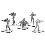Monsterpocalypse: Shadow Sun C-Type Shinobi and Shadow Rider Unit (White Metal)
