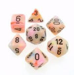 Chessex Polyhedral 7-Die Set Festive Circus w/Black 27442