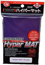KMC 80ct Hyper Matte Purple Standard Card Sleeves