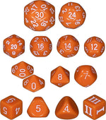 Dice of Unusual Size: Orange Dice Set