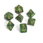 Chessex Polyhedral 7-Die Set Golden Recon 25335
