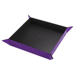 Gamegenic Magnetic Dice Tray: Square Black/Purple