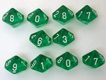 Translucent: Poly D10 Green/White (10) Revised