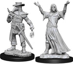 WizKids Deep Cuts Unpainted Miniatures: W15 Plague Doctor & Cultist