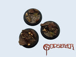 Battle Bases: Troglodyte Bases, WRound 40mm (2)